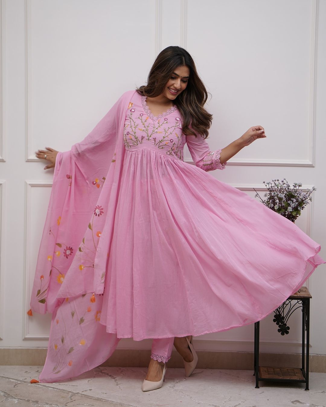 Beautiful And Elegant In Our Best Cotton Suit Set.