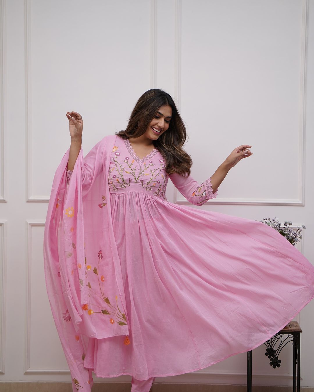 Beautiful And Elegant In Our Best Cotton Suit Set.