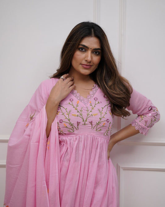 Beautiful And Elegant In Our Best Cotton Suit Set.