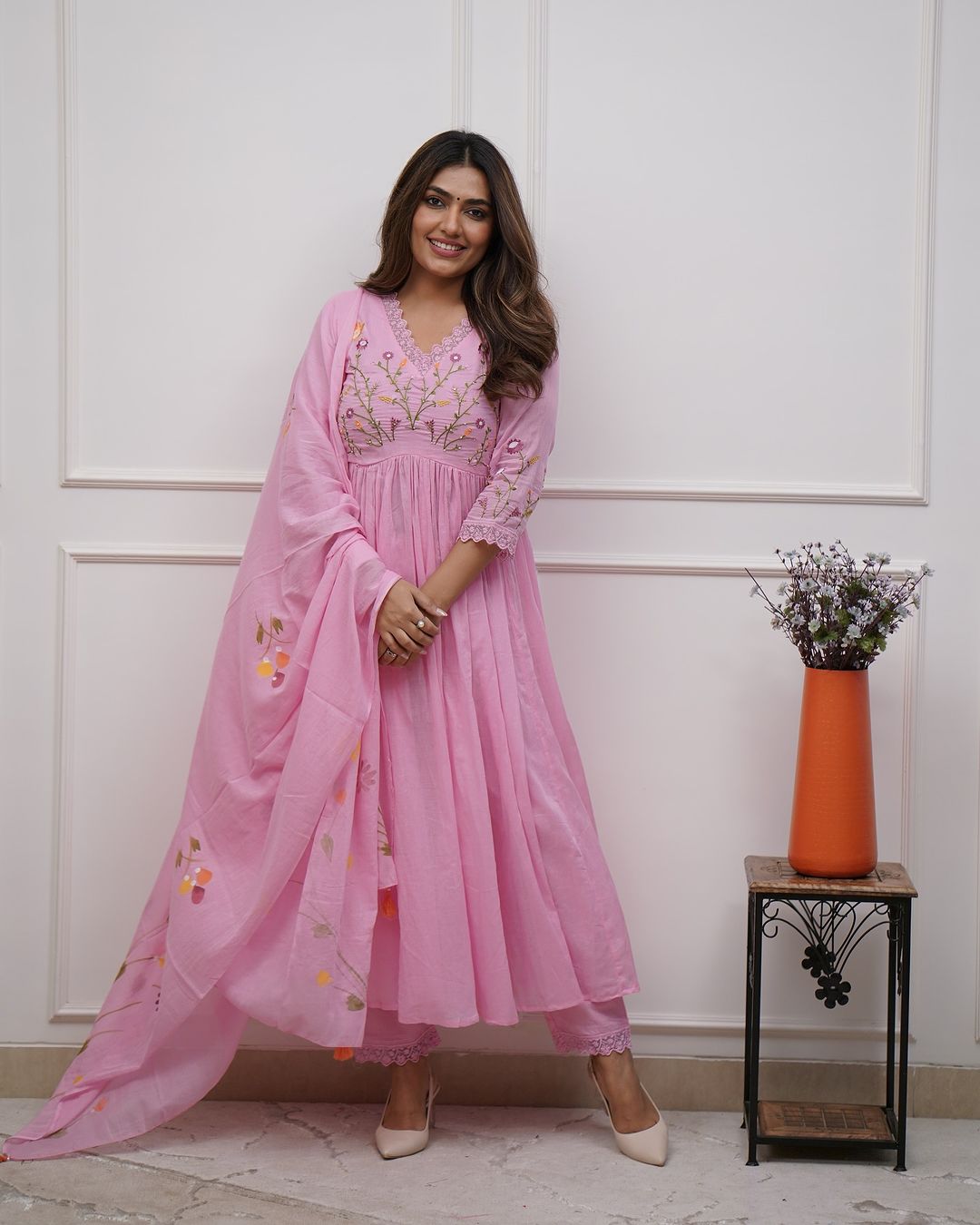 Beautiful And Elegant In Our Best Cotton Suit Set.